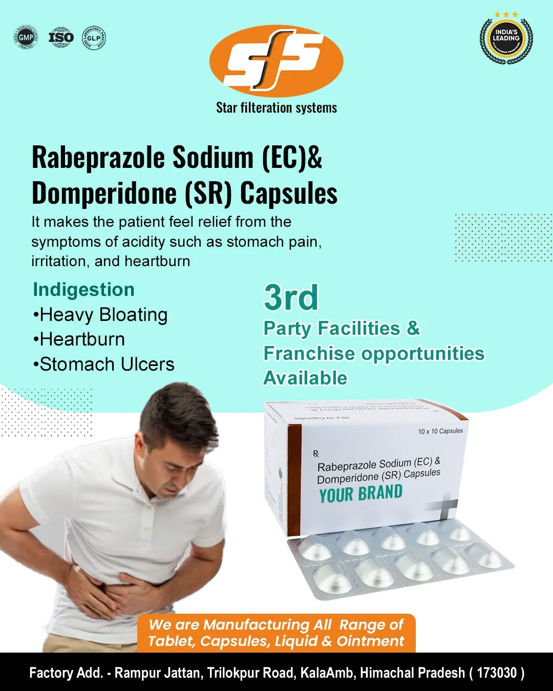 Rabeprazole Sodium (EC)& Domperidone (SR) Capsules