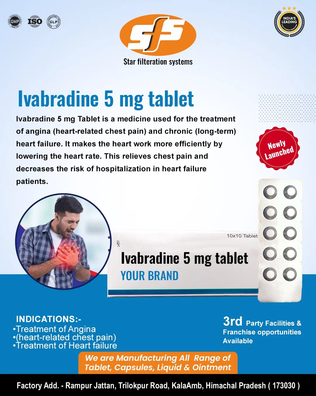 Lvabradine 5mg Tablets 