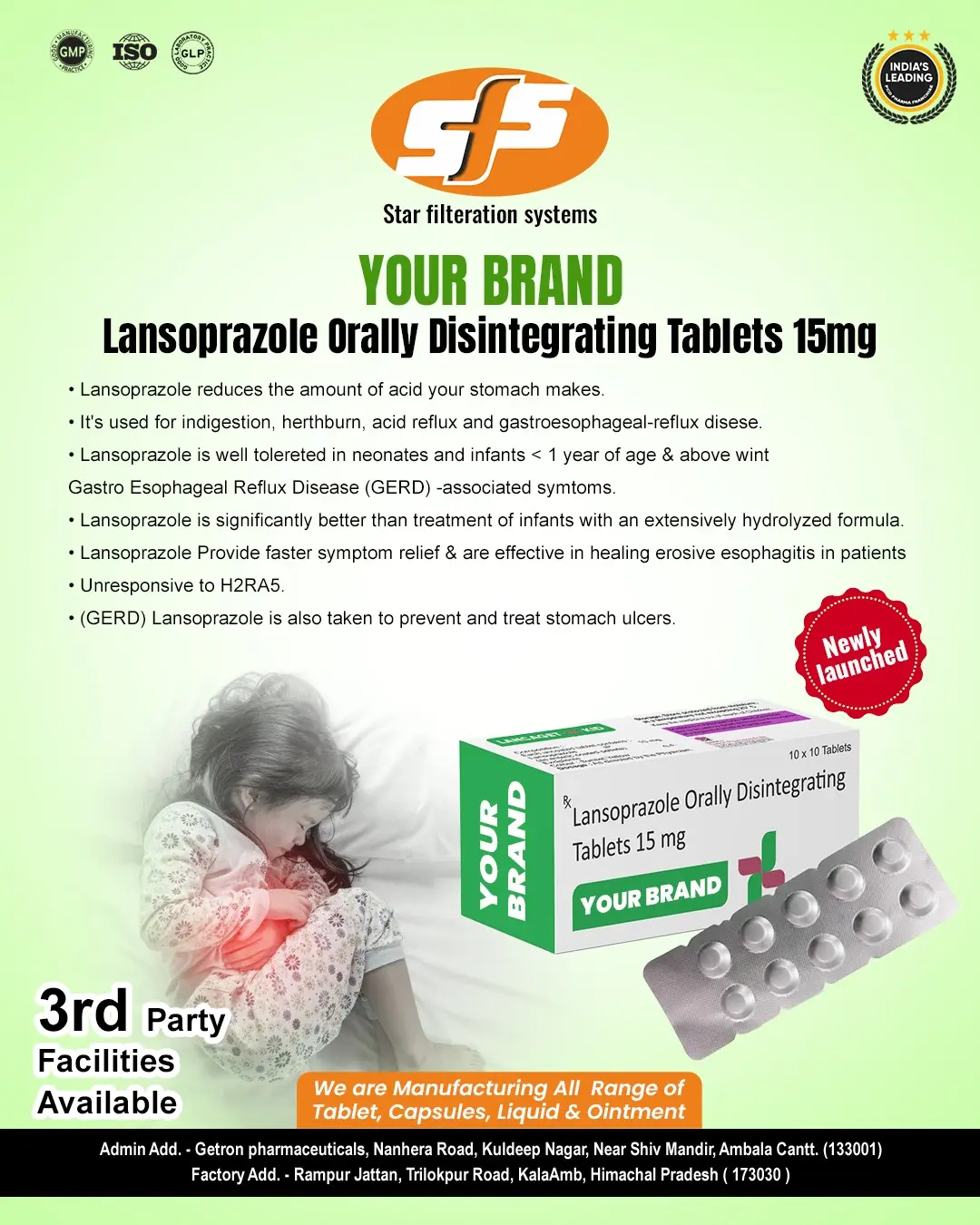  Lansoprazole Orally Disintegrating Tablets 15mg