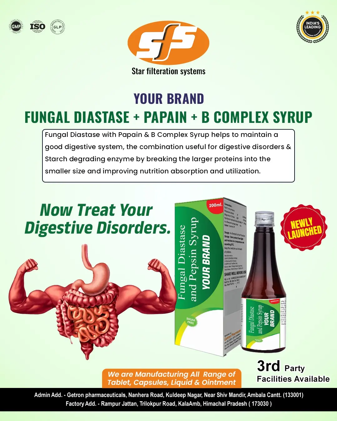  Fungal Diastase+ Papain + B Complex Syrup