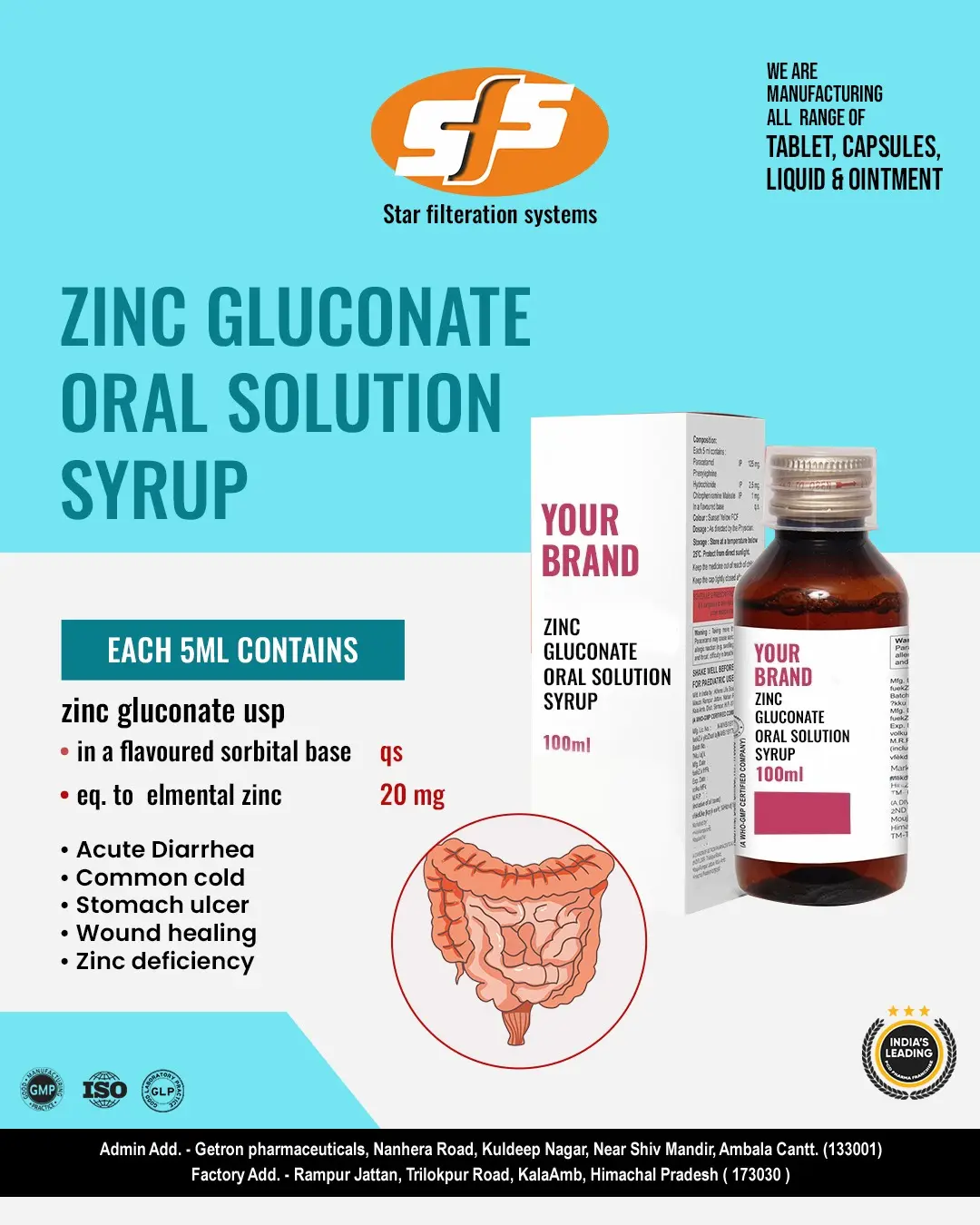 Zinc Gluconate Oral Solution Syrup
