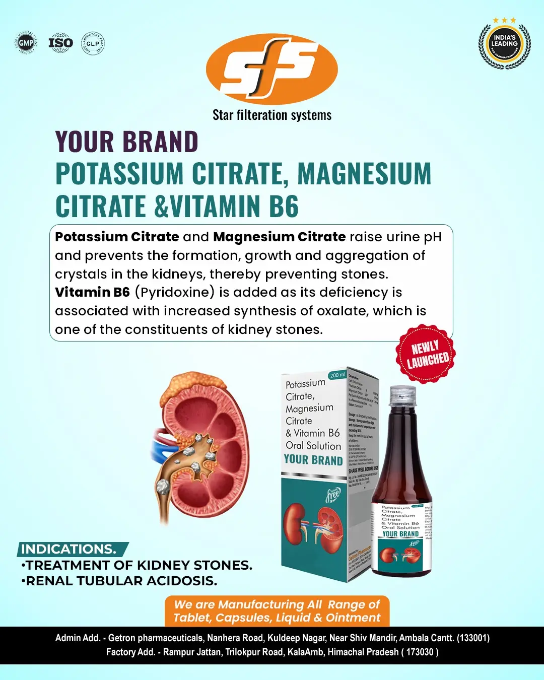 Potassium Citrate Magnesium Citrate & Vitamin B6