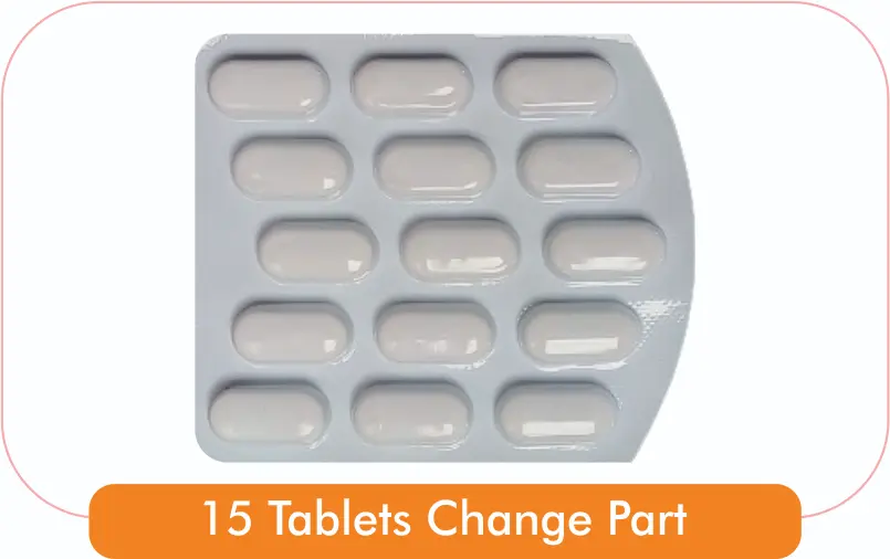 15  Tablets Change part (Blister)